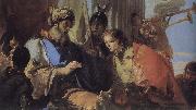 Giovanni Battista Tiepolo Joseph received the hand of Pharaoh, Central oil painting on canvas
